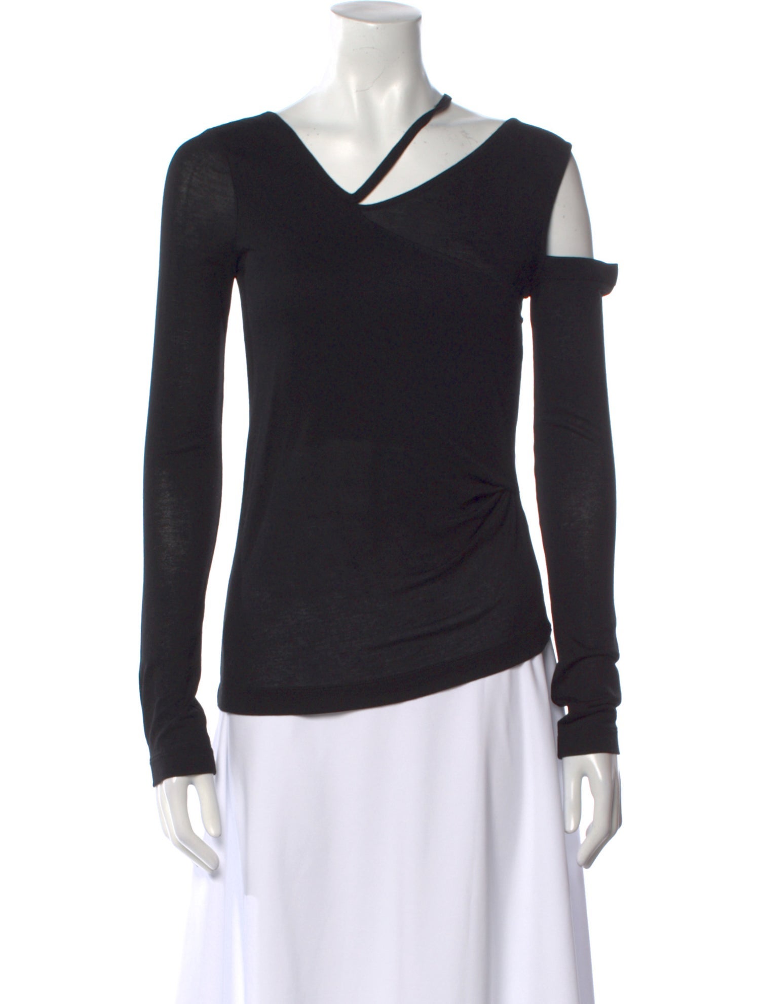 Helmut Lang V-Neck Long Sleeve Top