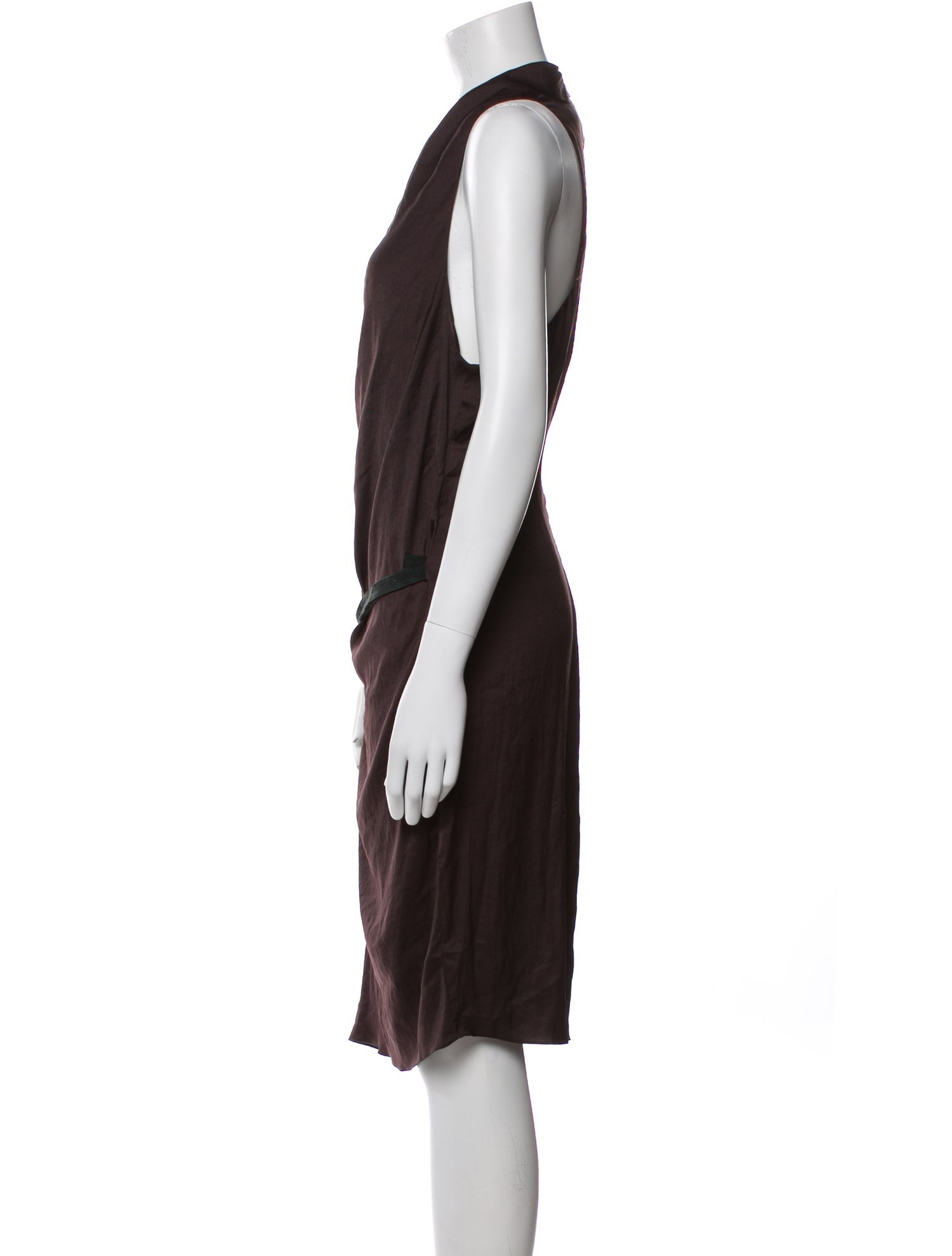 Helmut Lang Cowl Neck Midi Length Dress