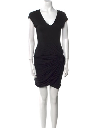 Helmut Lang V-Neck Midi Length Dress
