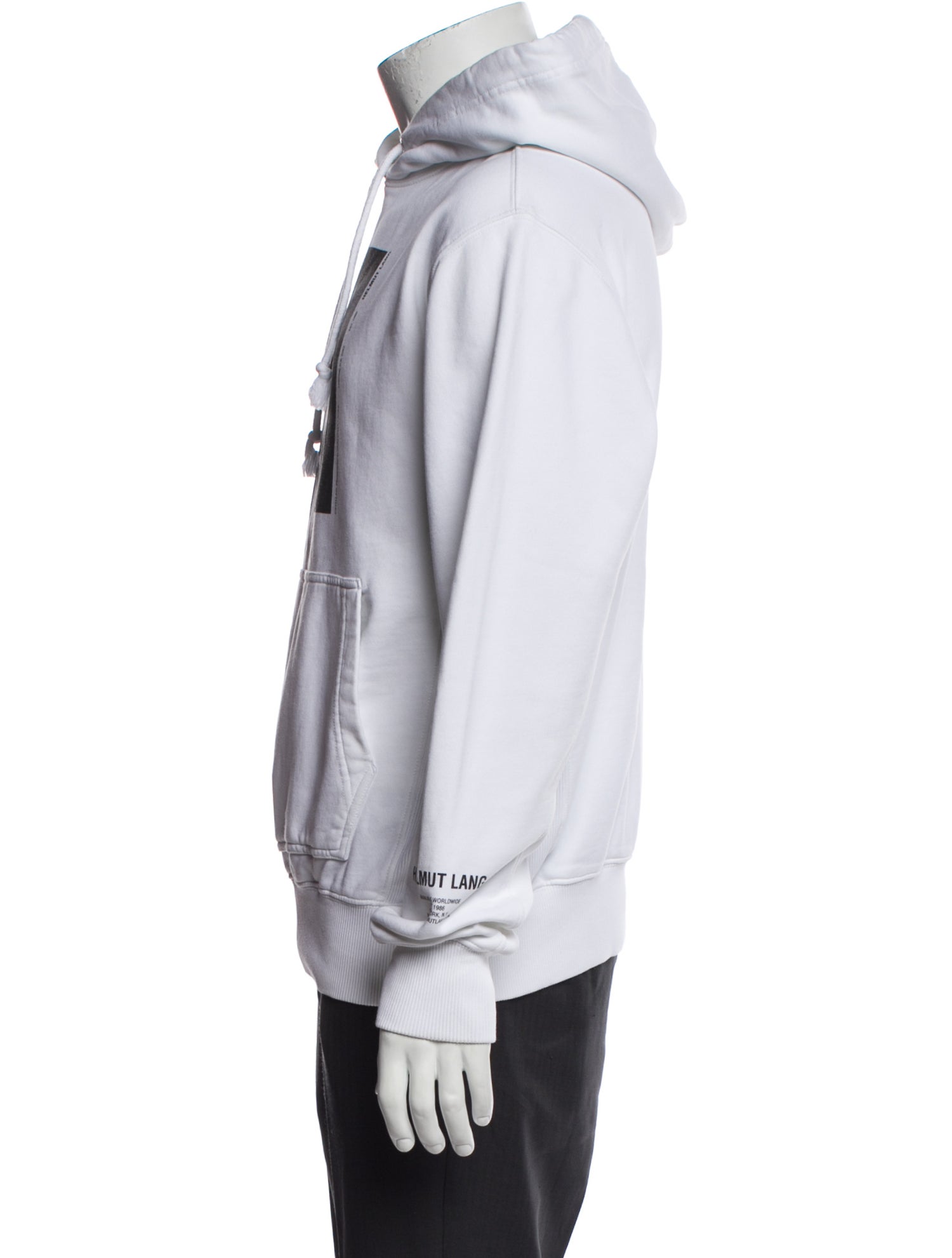 Helmut Lang Graphic Print Crew Neck Hoodie