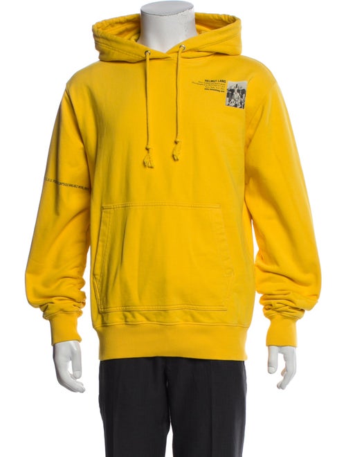 Helmut Lang Graphic Print Crew Neck Hoodie