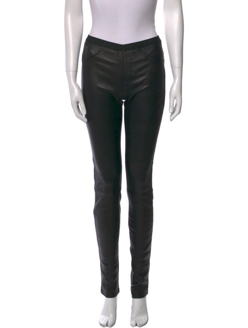 Helmut Lang Leather Skinny Leg Pants