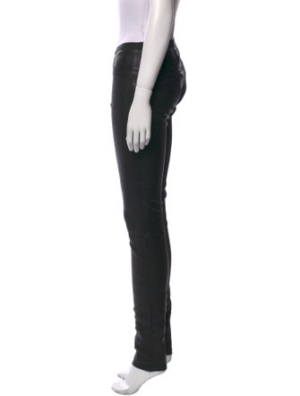 Helmut Lang Leather Skinny Leg Pants