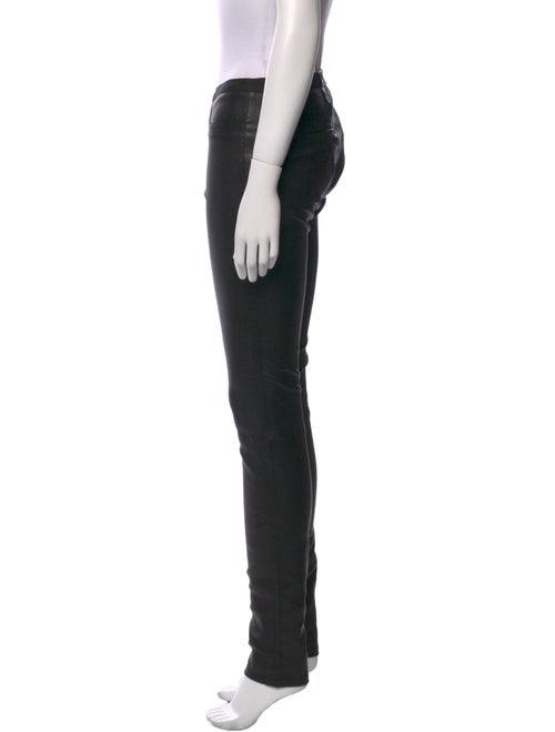 Helmut Lang Leather Skinny Leg Pants