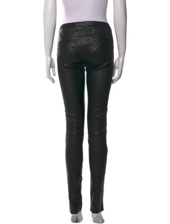 Helmut Lang Leather Skinny Leg Pants