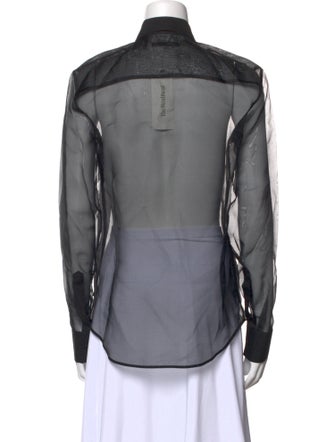 Helmut Lang Long Sleeve Button-Up Top