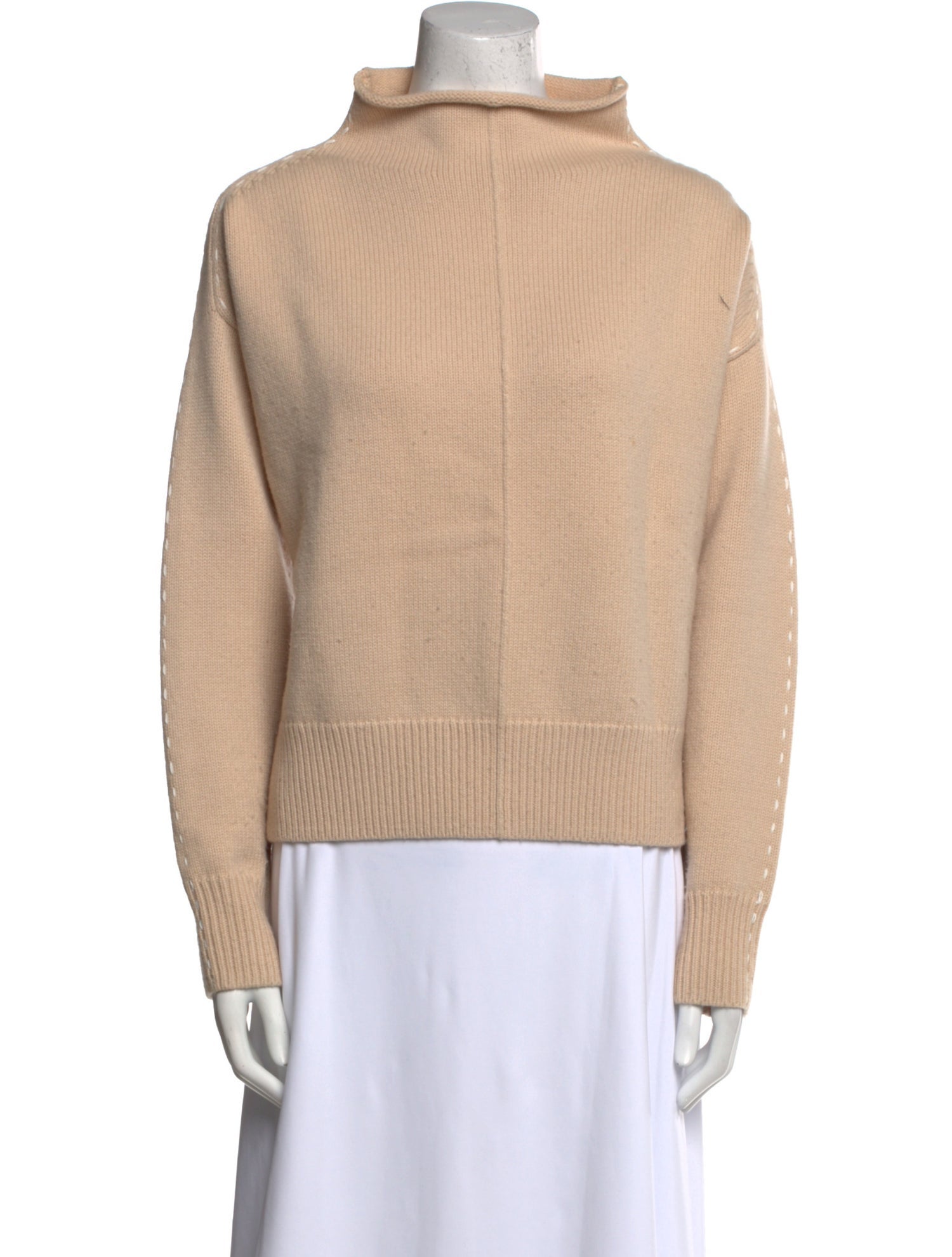 Helmut Lang Wool Mock Neck Sweater