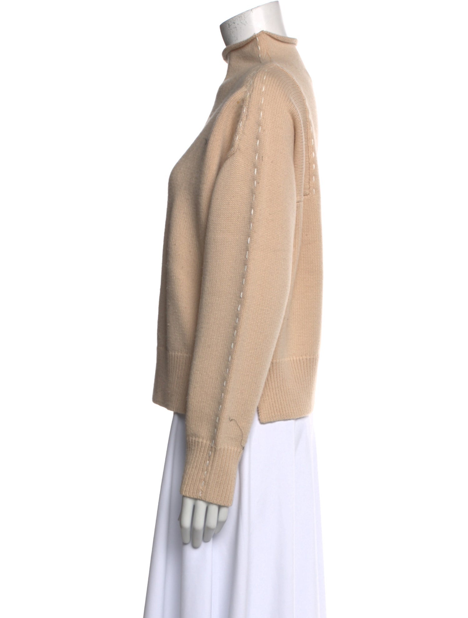 Helmut Lang Wool Mock Neck Sweater