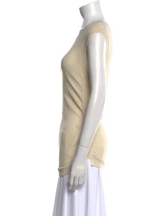 Helmut Lang Silk Scoop Neck Top