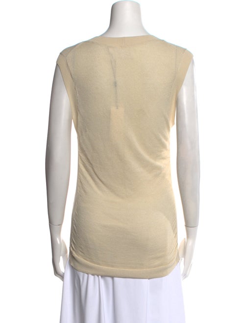 Helmut Lang Silk Scoop Neck Top