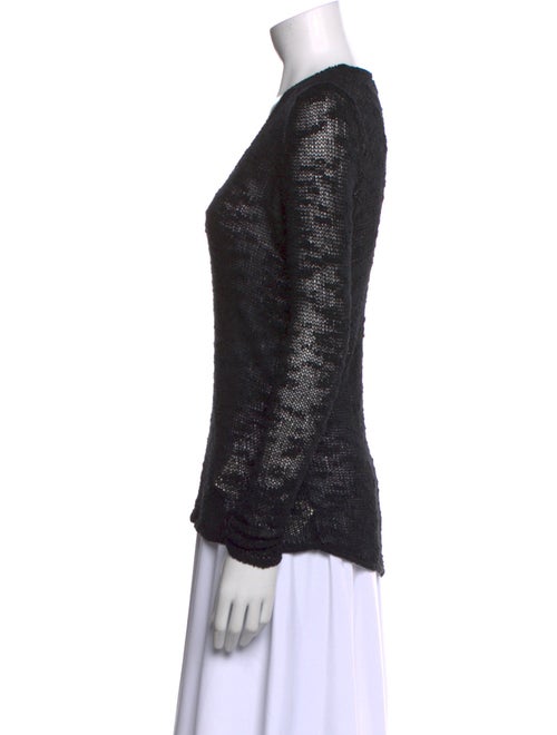 Helmut Lang Silk Scoop Neck Sweater