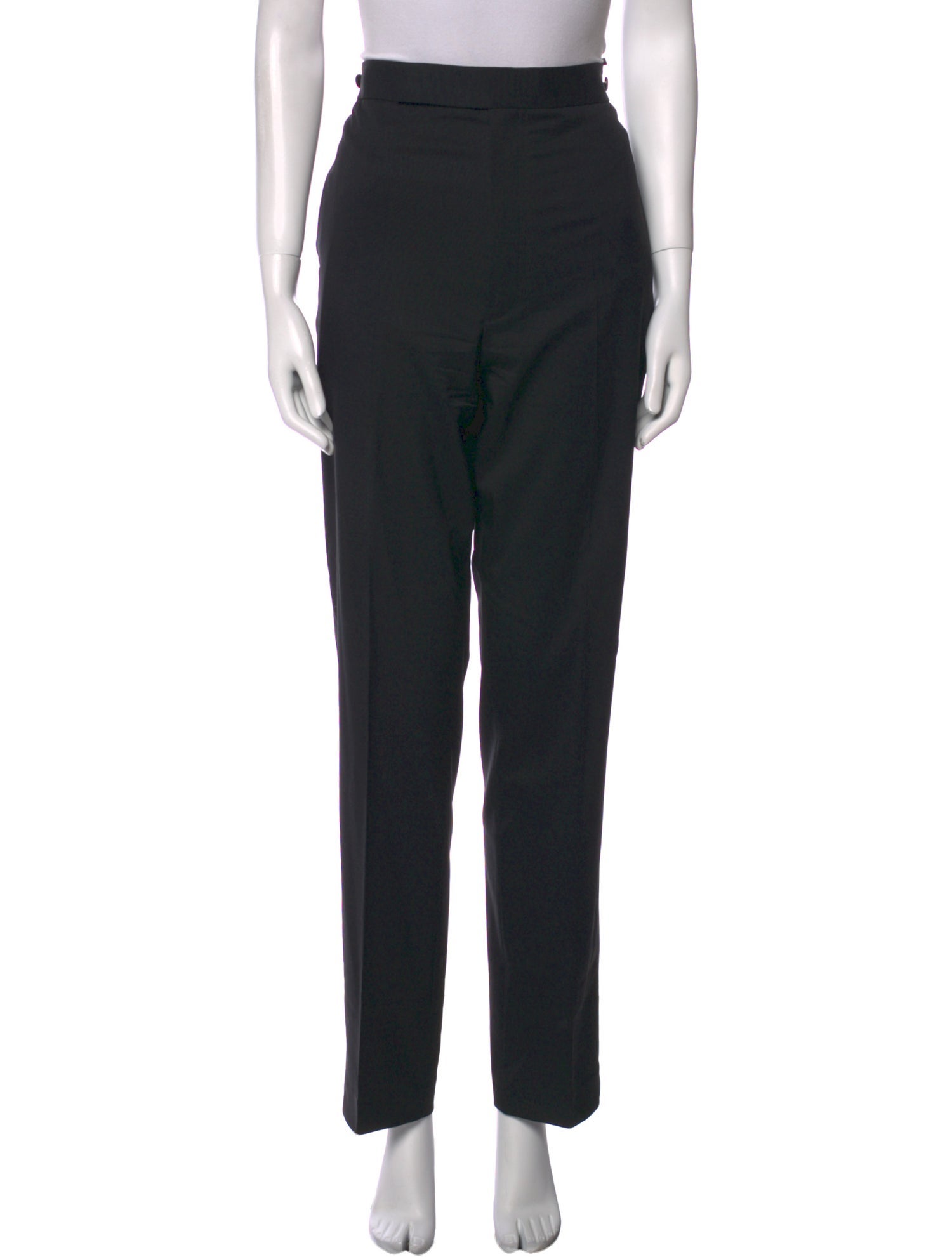 Helmut Lang Virgin Wool Straight Leg Pants