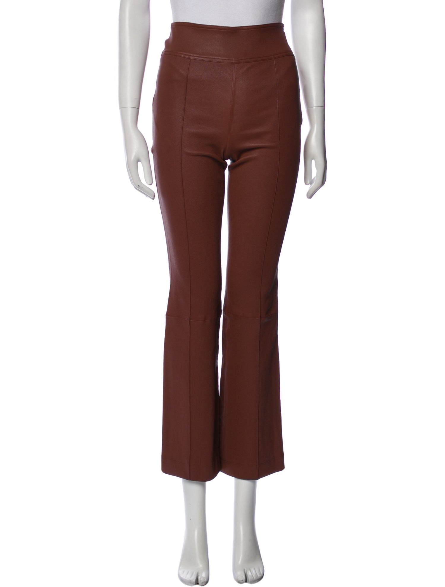 Helmut Lang Leather Straight Leg Pants