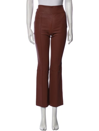 Helmut Lang Leather Straight Leg Pants