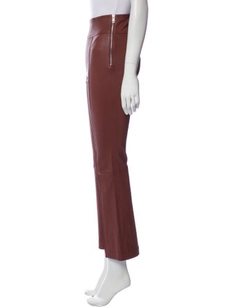 Helmut Lang Leather Straight Leg Pants