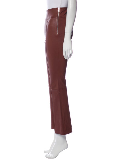 Helmut Lang Leather Straight Leg Pants