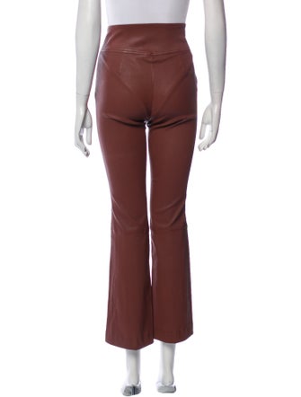 Helmut Lang Leather Straight Leg Pants