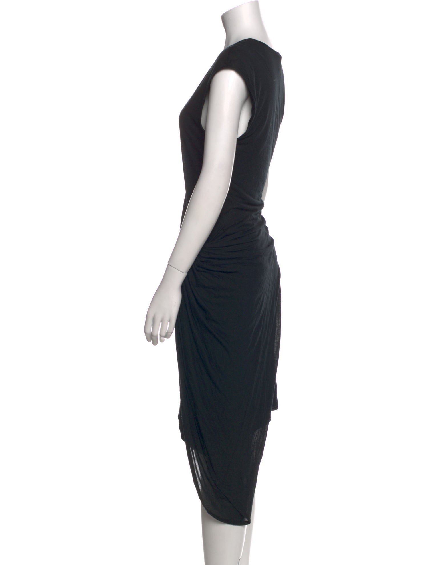 Helmut Lang V-Neck Midi Length Dress