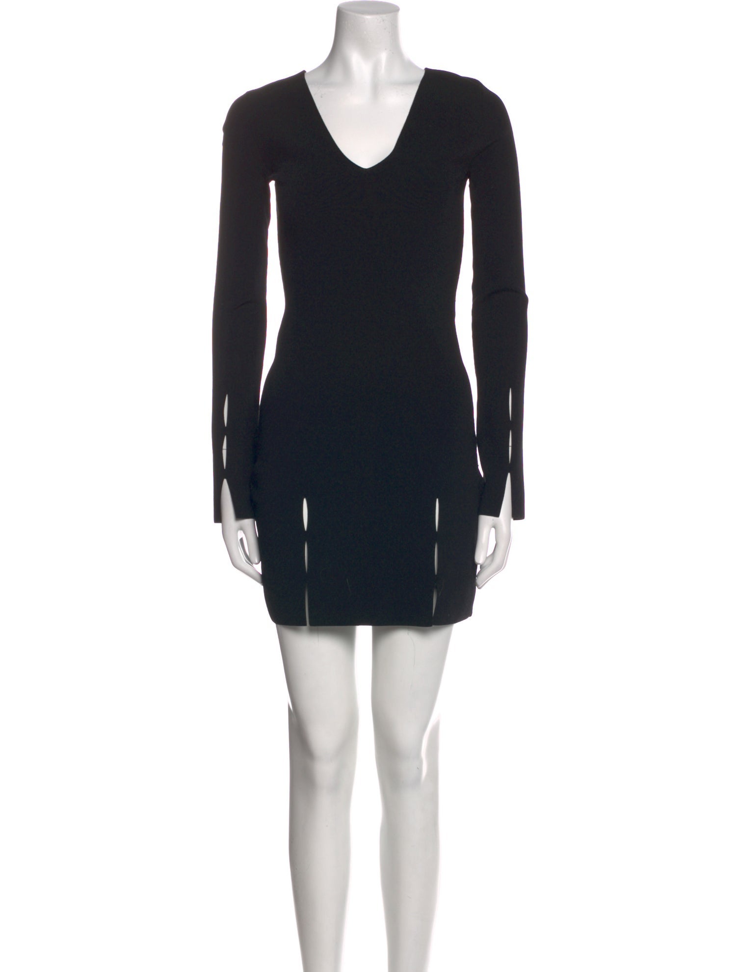 Helmut Lang V-Neck Mini Dress