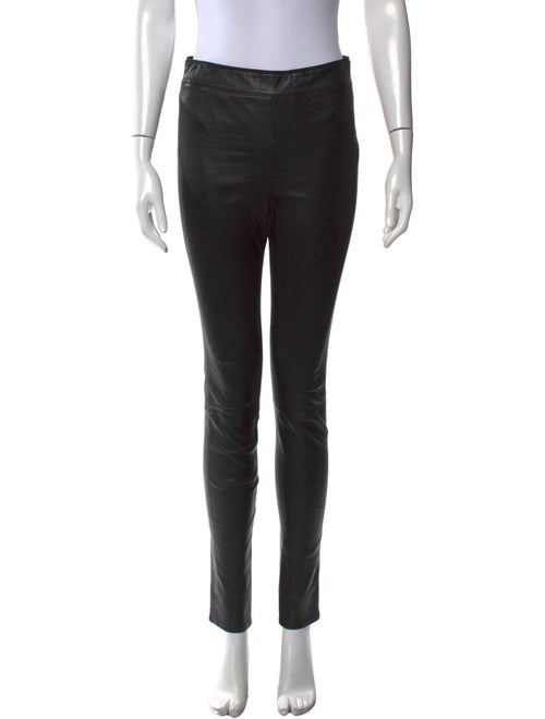 Helmut Lang Lamb Leather Skinny Leg Pants
