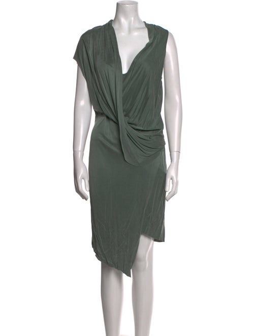 Helmut Lang V-Neck Midi Length Dress