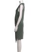 Helmut Lang V-Neck Midi Length Dress