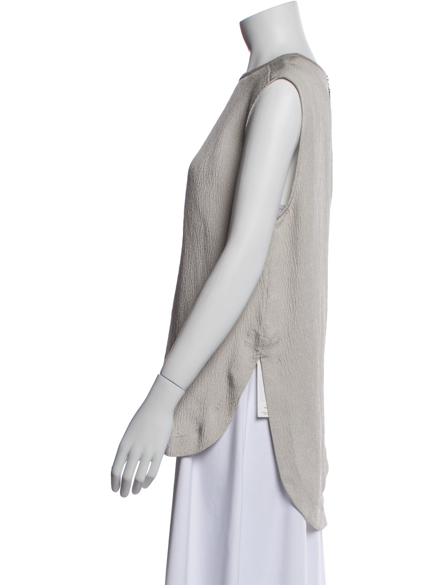 Helmut Lang Silk Crew Neck Top