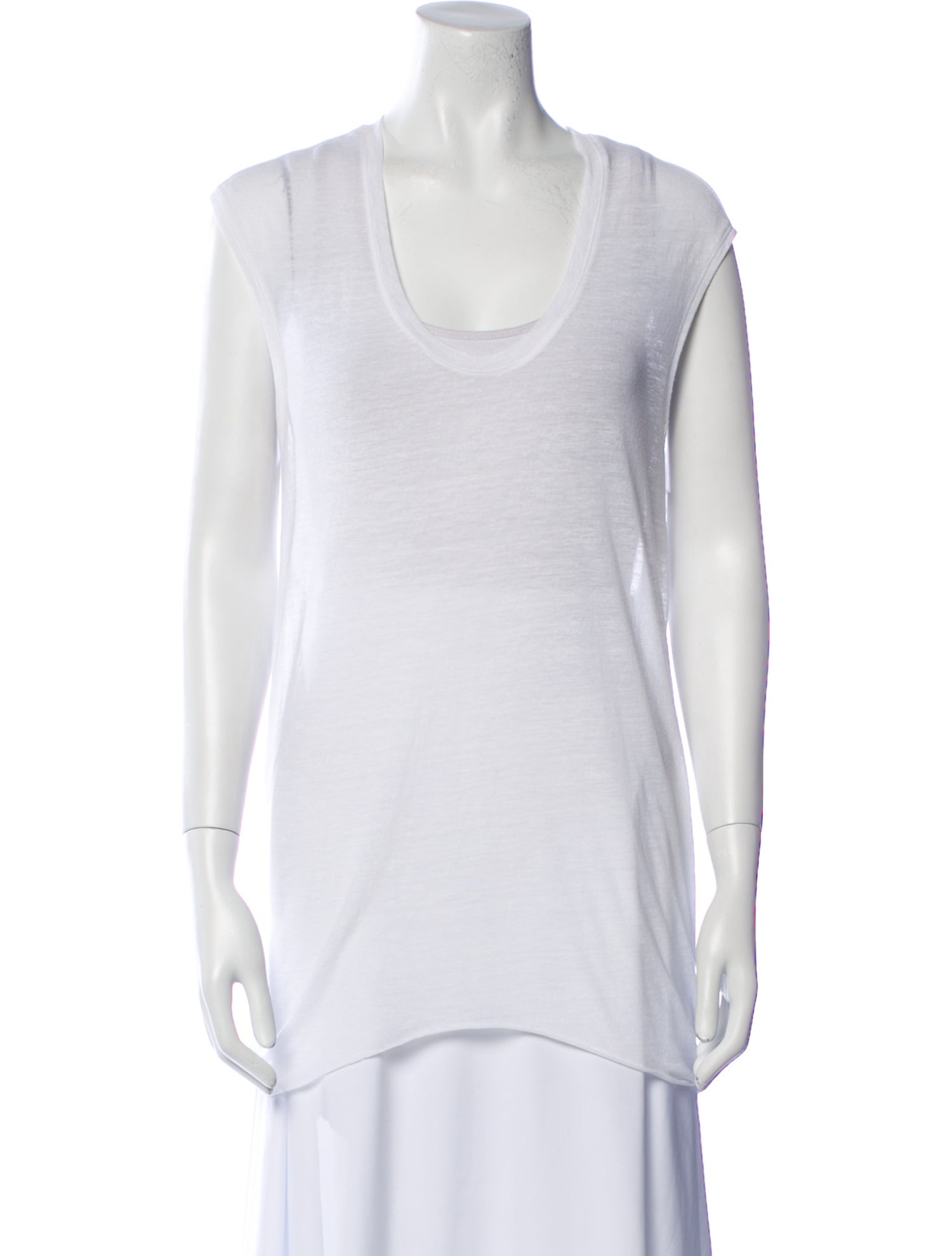 Helmut Lang Scoop Neck Sleeveless Top