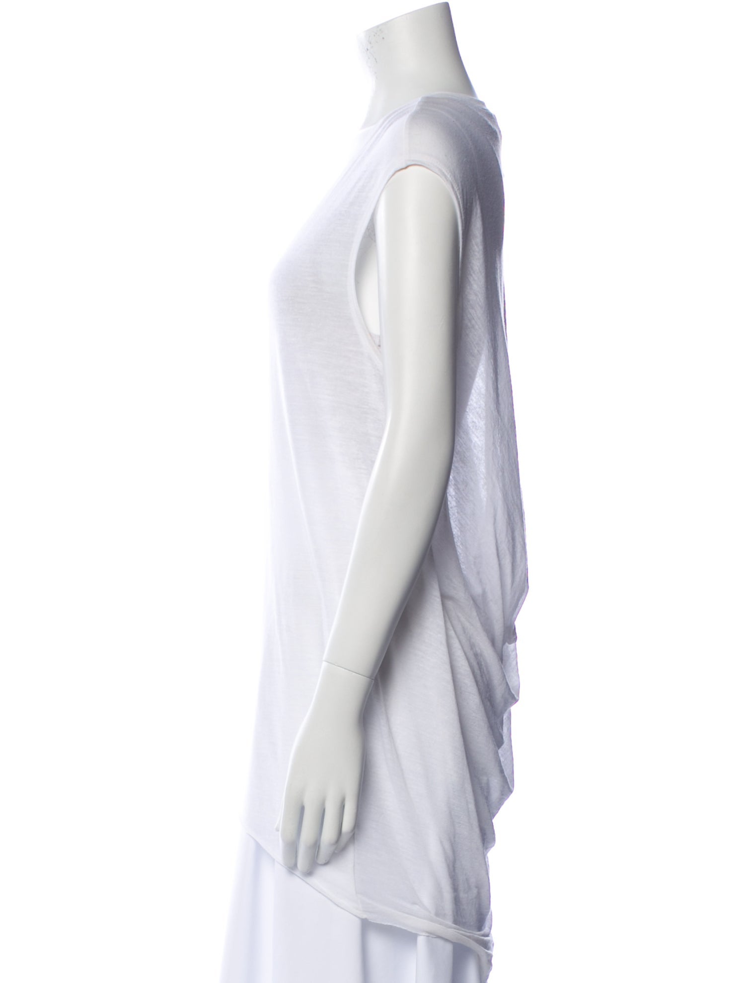 Helmut Lang Scoop Neck Sleeveless Top