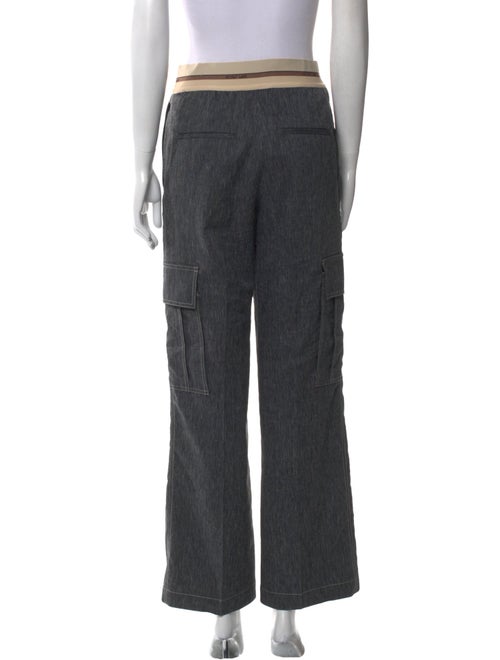 Helmut Lang Striped Wide Leg Pants