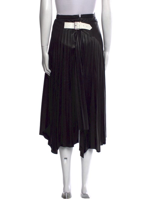 Helmut Lang Lamb Leather Midi Length Skirt