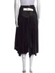 Helmut Lang Lamb Leather Midi Length Skirt