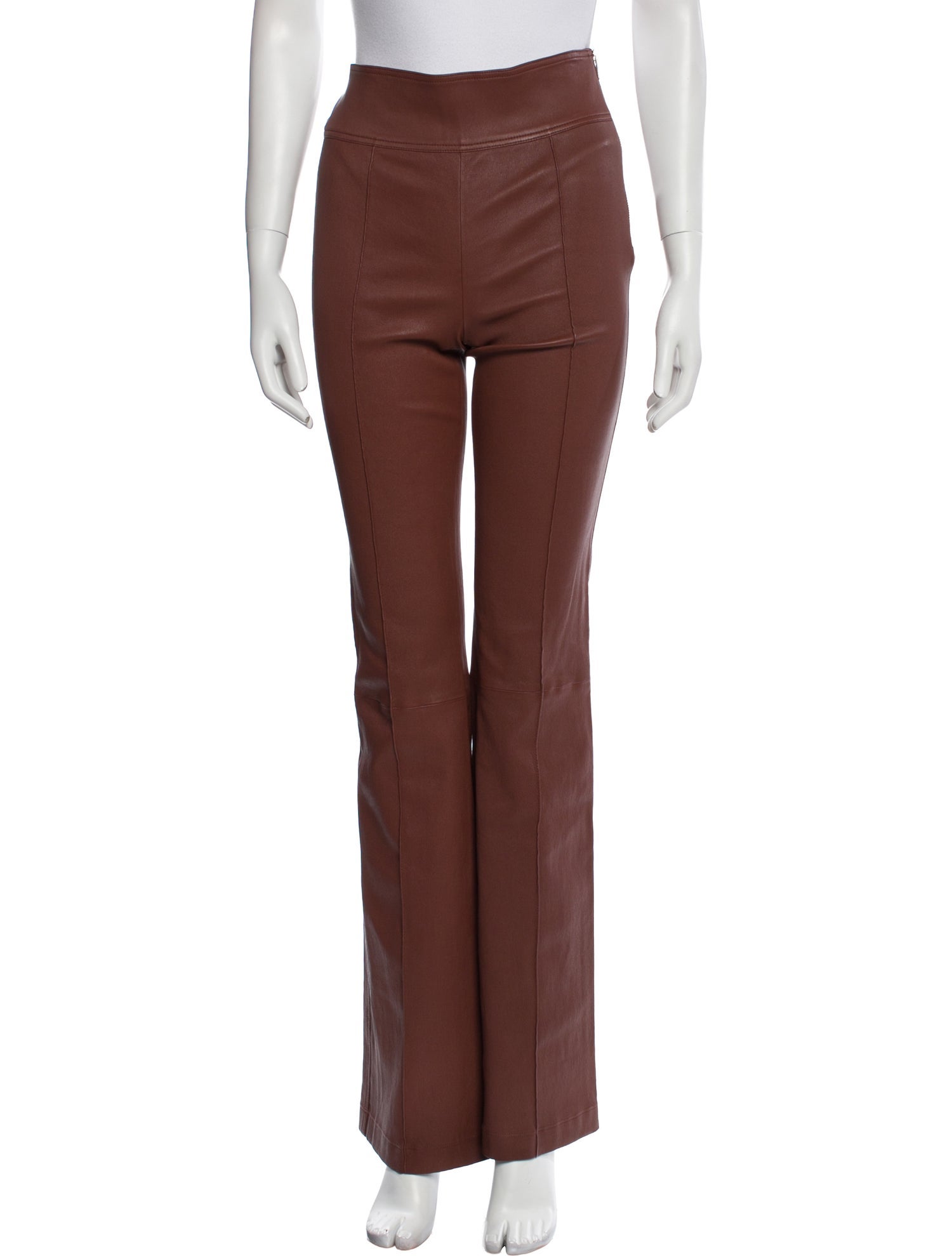 Helmut Lang Lamb Leather Wide Leg Pants w/ Tags