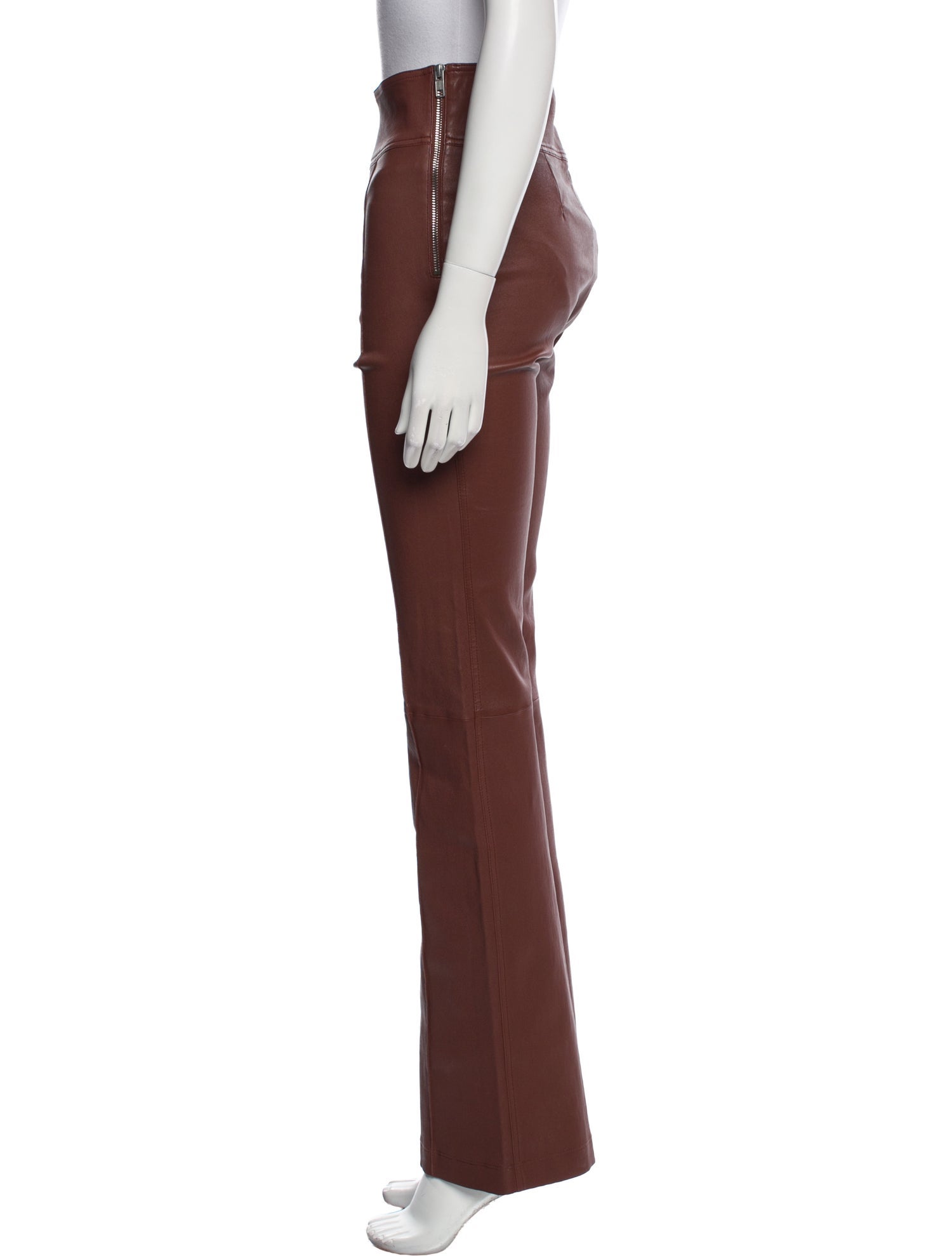 Helmut Lang Lamb Leather Wide Leg Pants w/ Tags