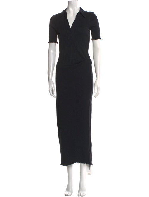 Helmut Lang V-Neck Long Dress
