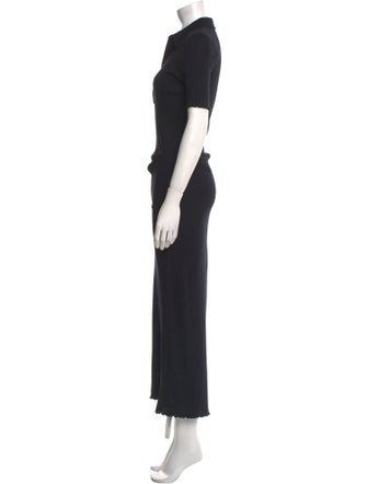 Helmut Lang V-Neck Long Dress