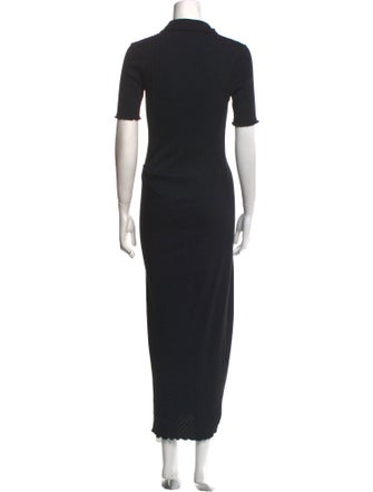 Helmut Lang V-Neck Long Dress