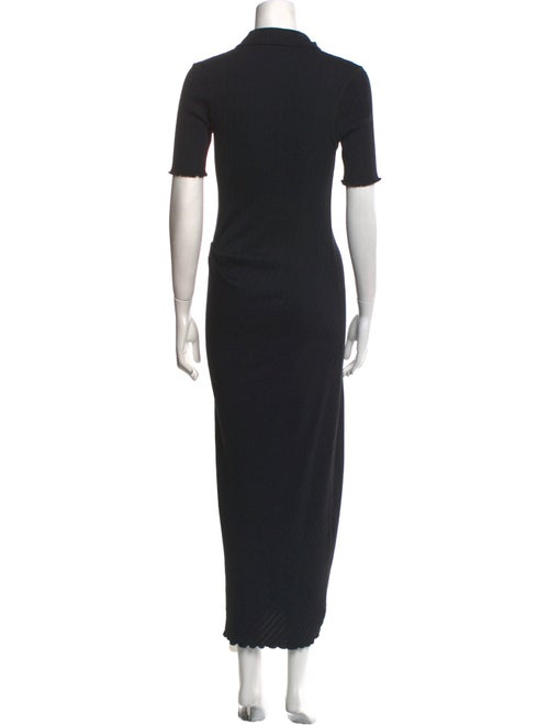 Helmut Lang V-Neck Long Dress