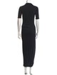 Helmut Lang V-Neck Long Dress