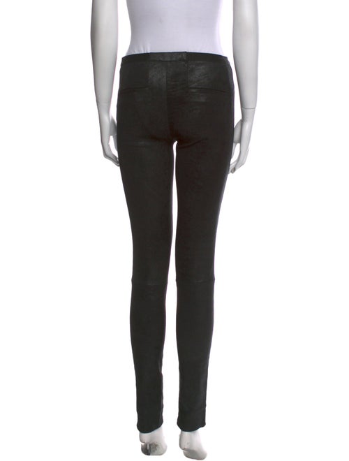 Helmut Lang Lamb Leather Skinny Leg Pants