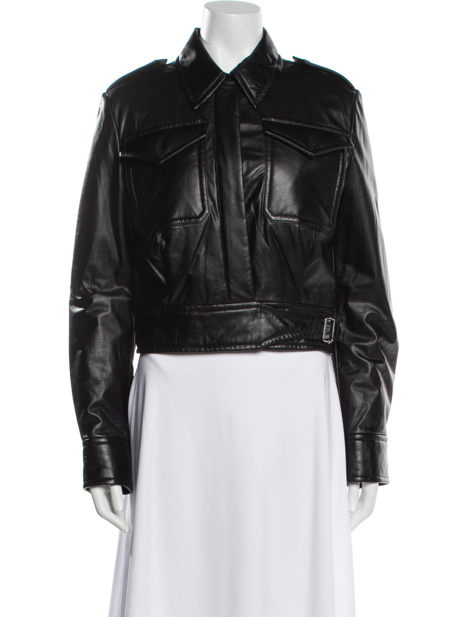 Helmut Lang Calf Leather Biker Jacket