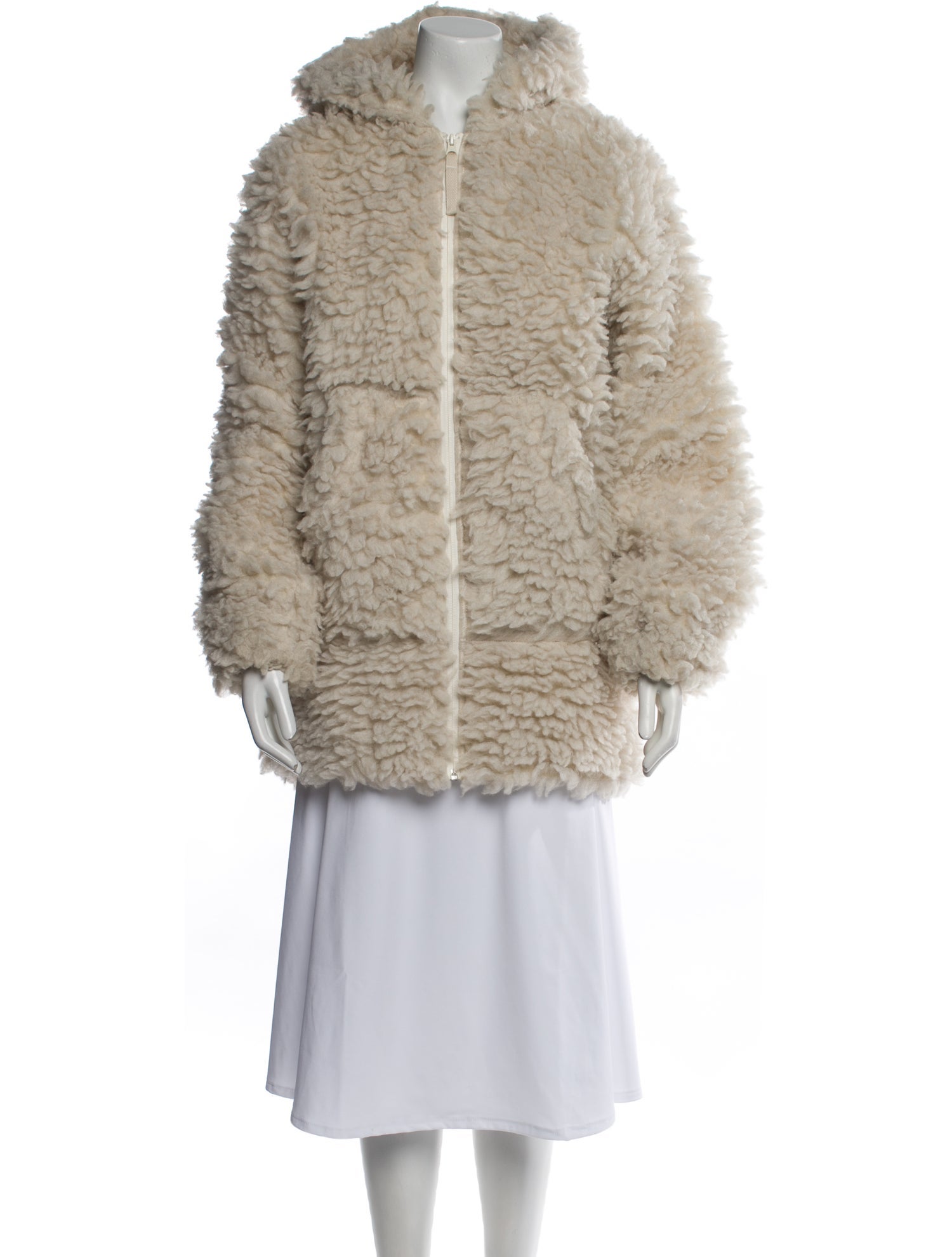 Helmut Lang Faux Fur Coat