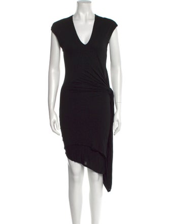 Helmut Lang V-Neck Mini Dress