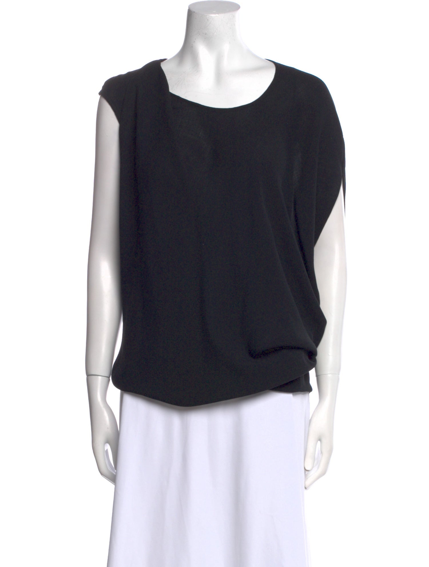Helmut Lang Scoop Neck Short Sleeve Top