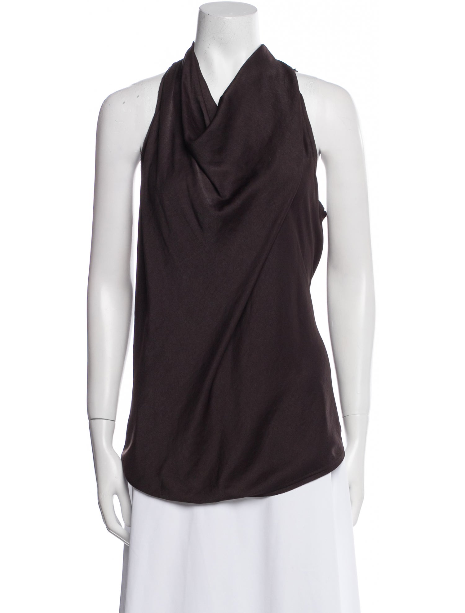 Helmut Lang Cowl Neck Sleeveless Top