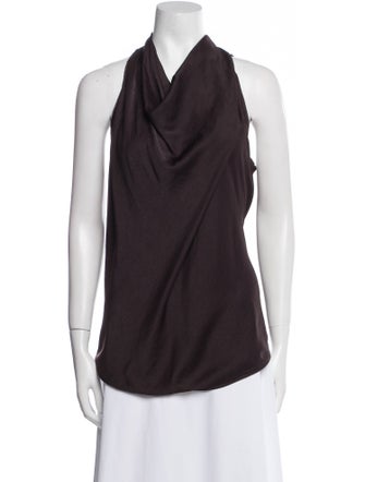 Helmut Lang Cowl Neck Sleeveless Top
