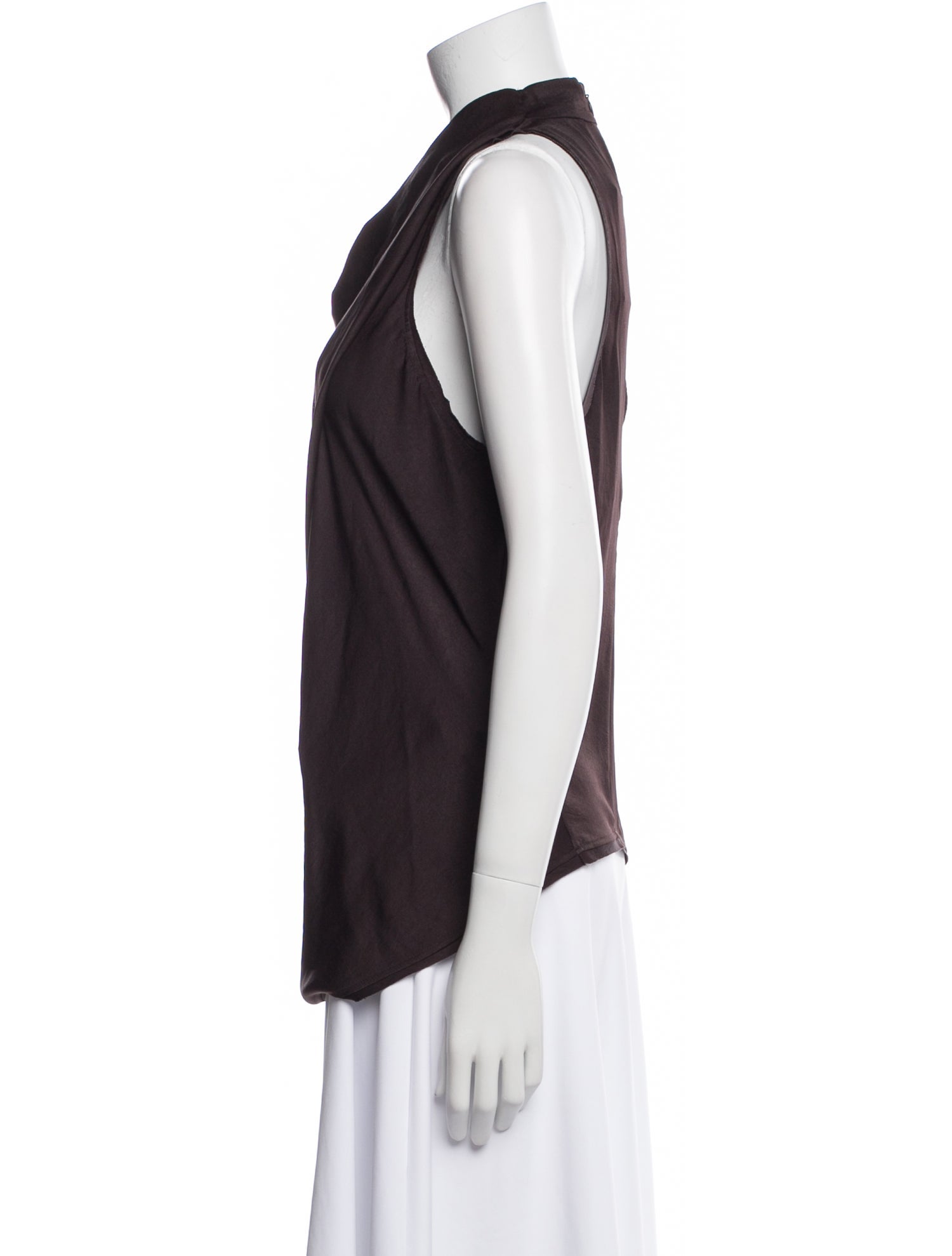 Helmut Lang Cowl Neck Sleeveless Top