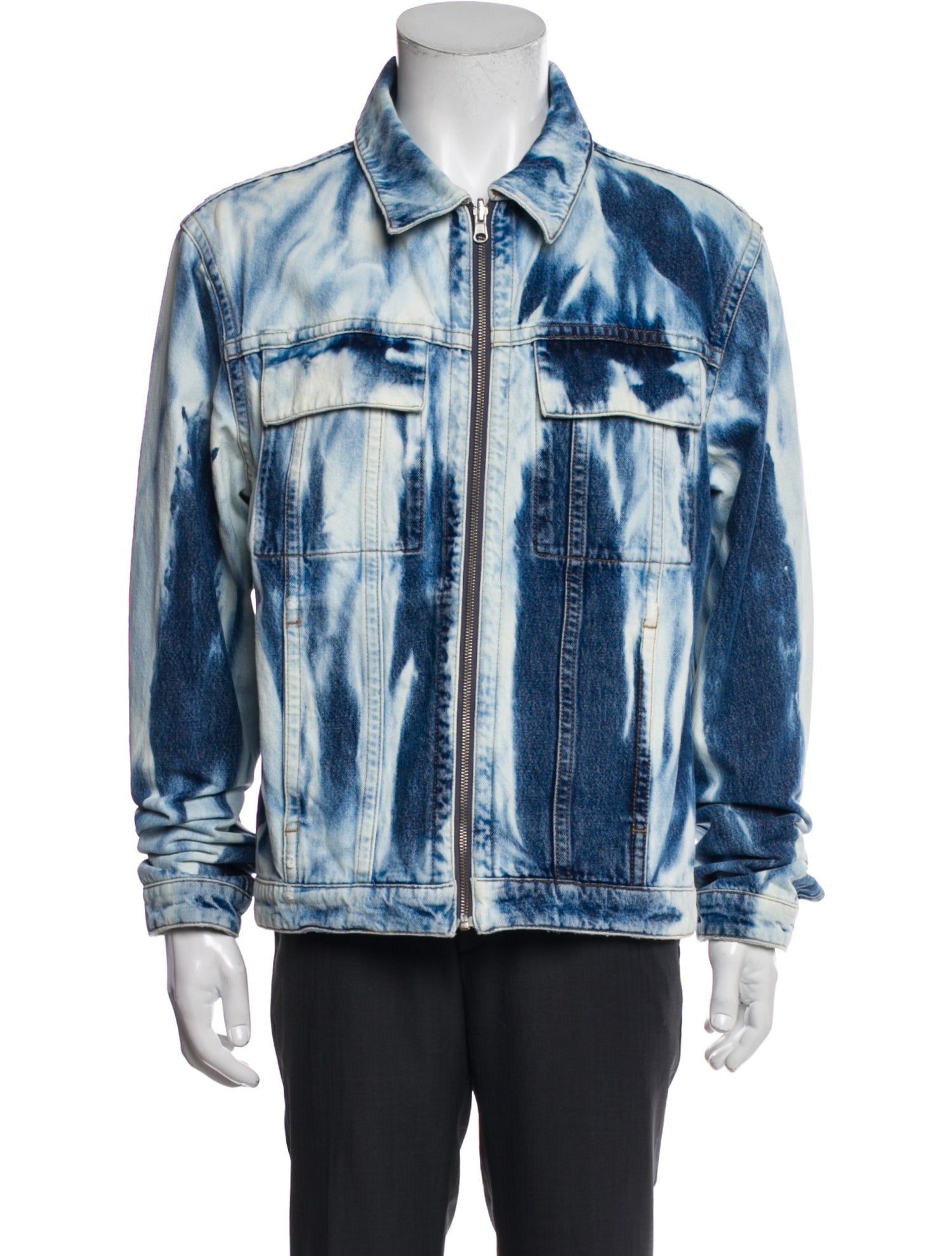 Helmut Lang Tie-Dye Print Denim Jacket