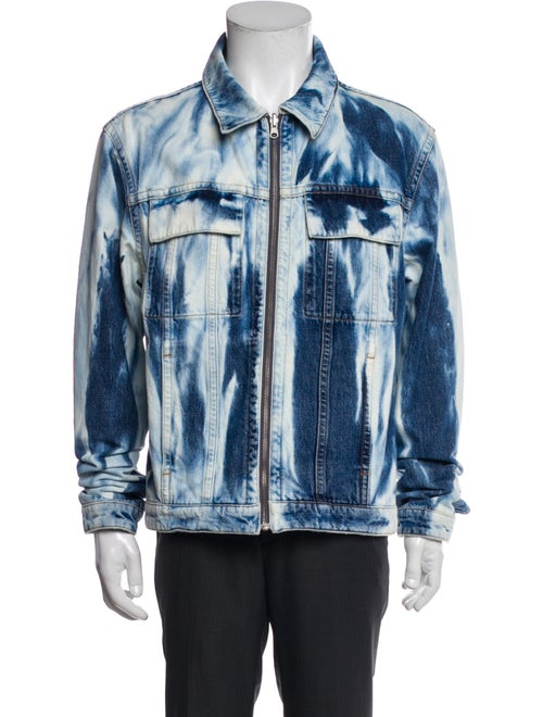 Helmut Lang Tie-Dye Print Denim Jacket