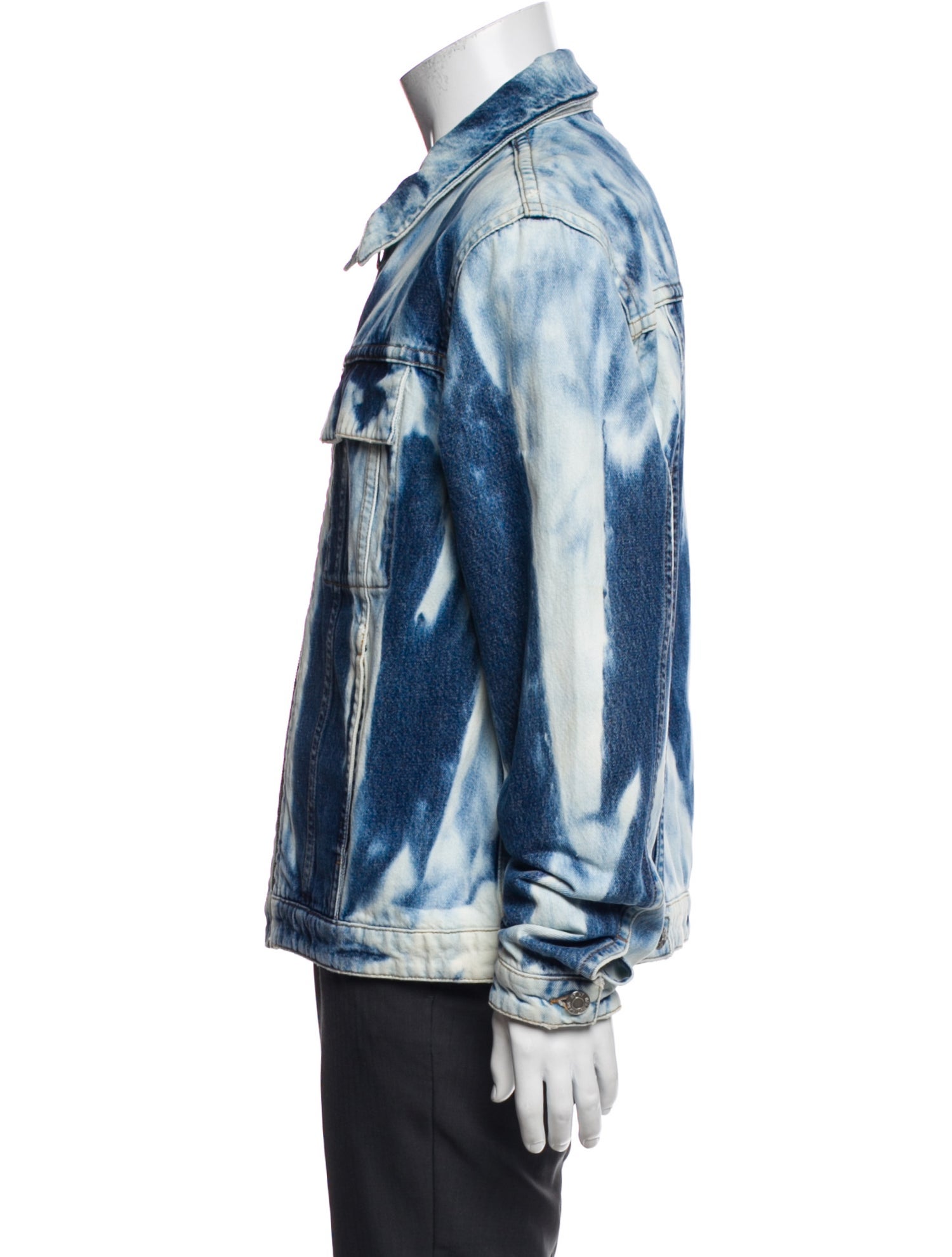 Helmut Lang Tie-Dye Print Denim Jacket